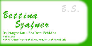 bettina szafner business card